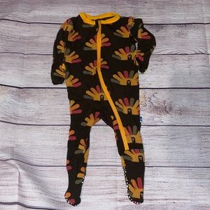 Kickee Pants NB Turkey Footie